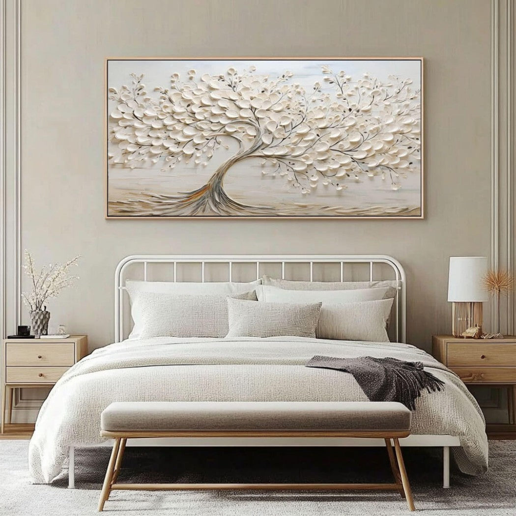 Textured Neutral Tree Wall Art #MT349
