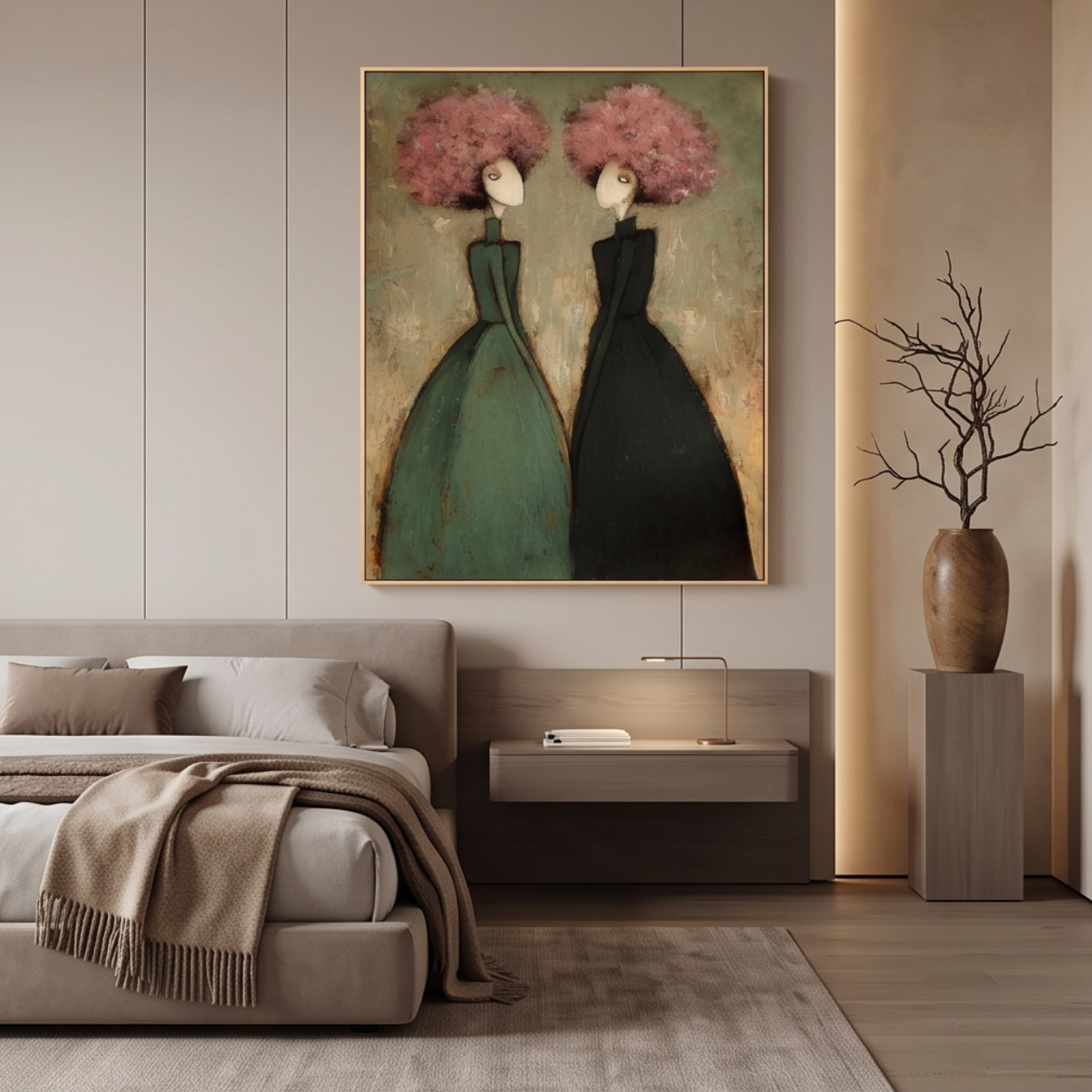 Figurative Floral Wall Art #MT245