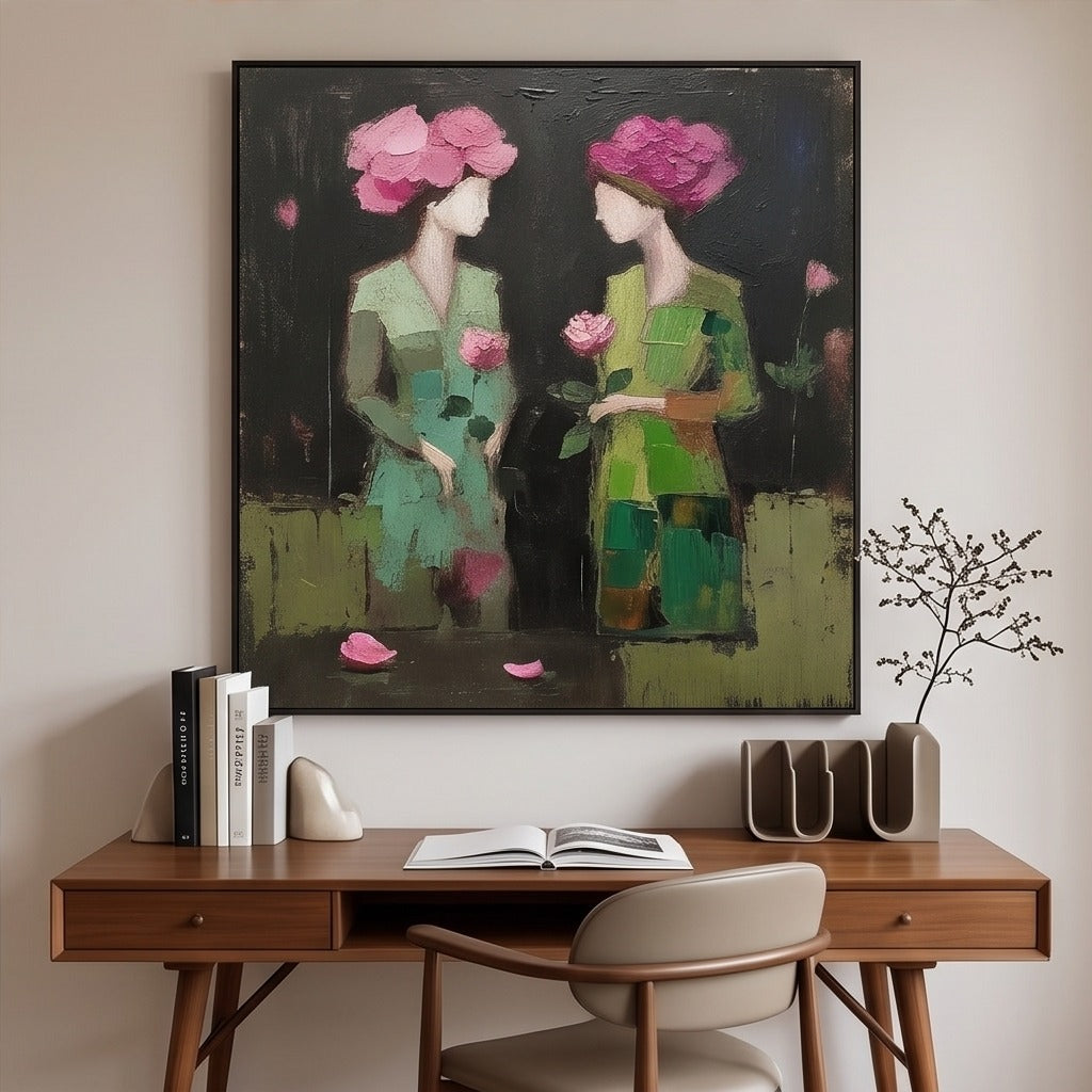 Floral Women Figurative Wall Art #TO062