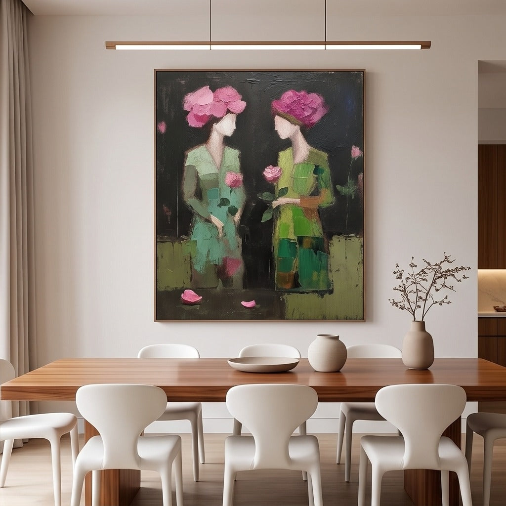 Floral Women Figurative Wall Art #TO062