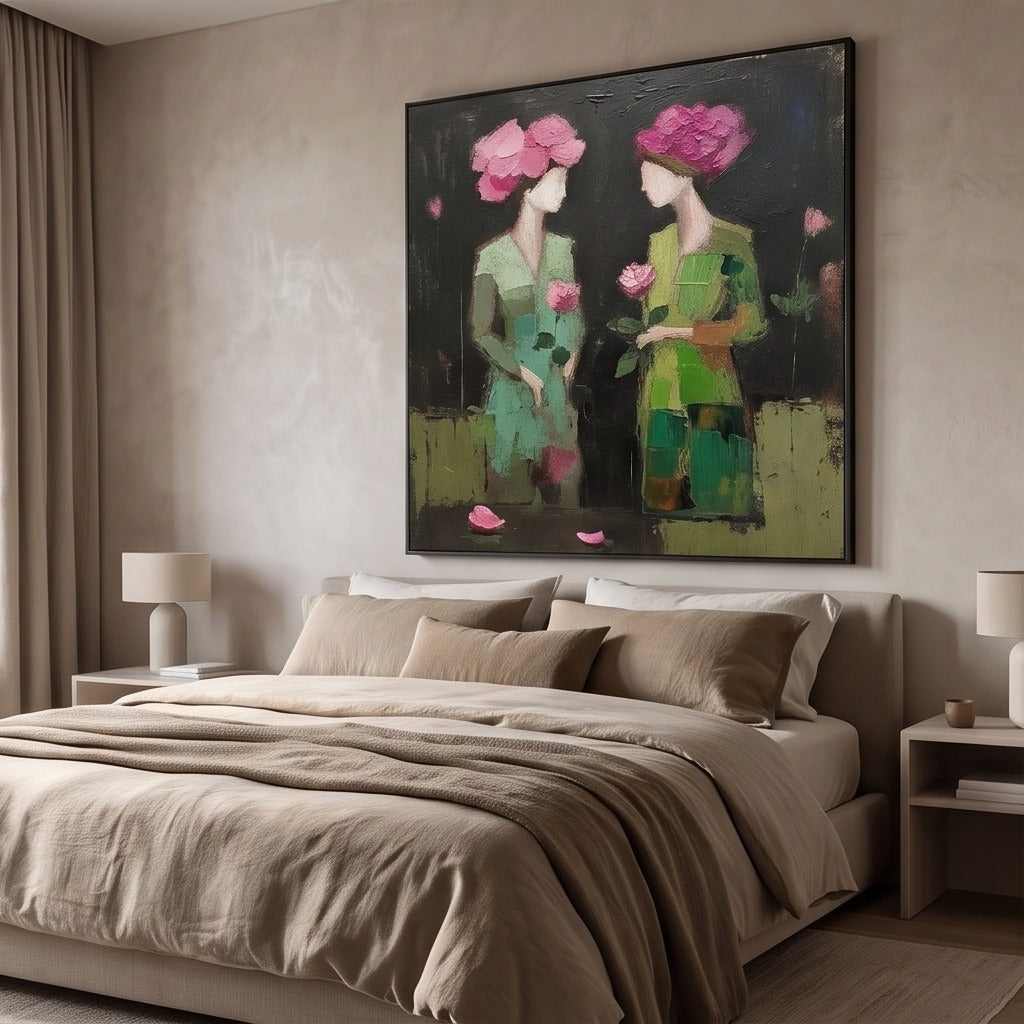 Floral Women Figurative Wall Art #TO062
