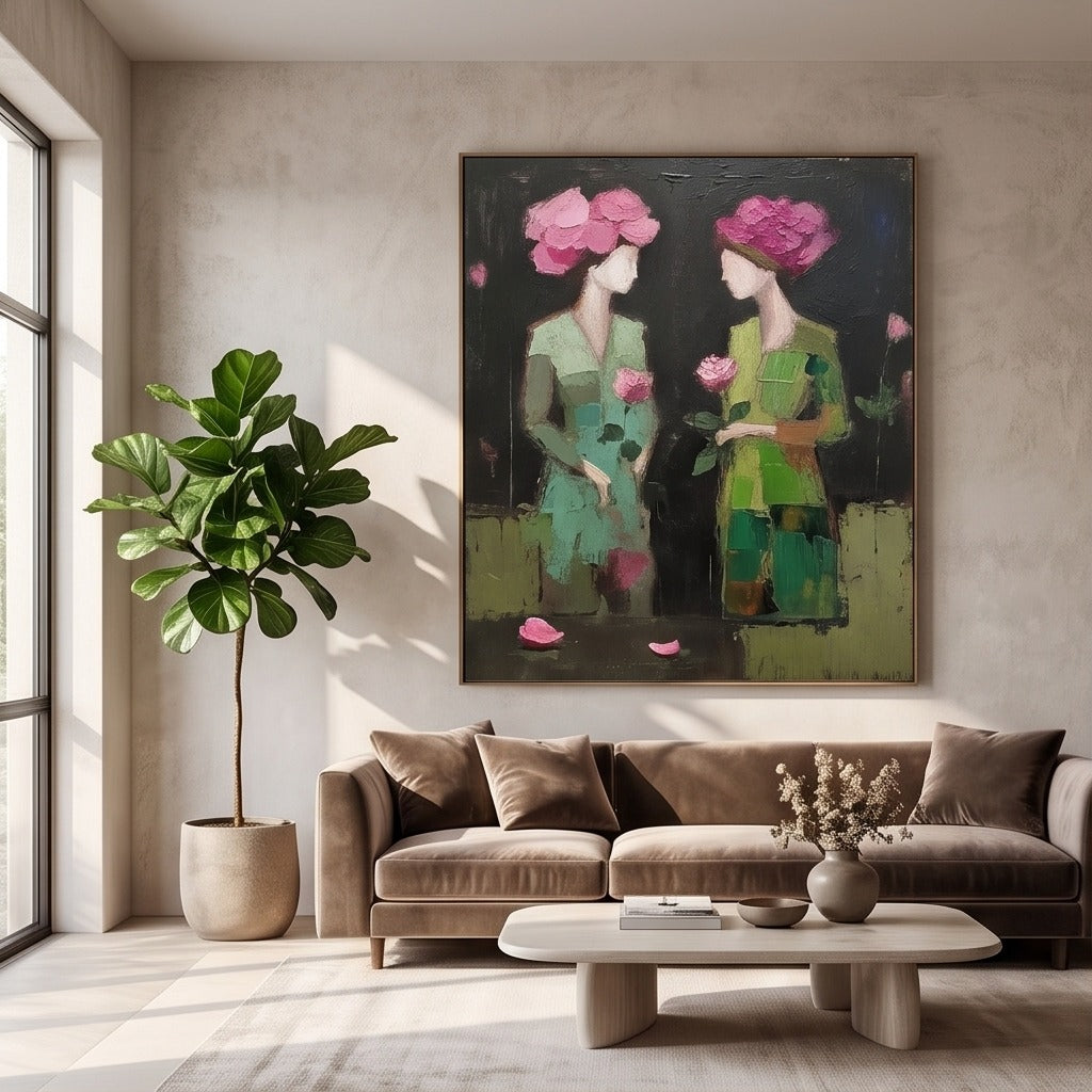 Floral Women Figurative Wall Art #TO062