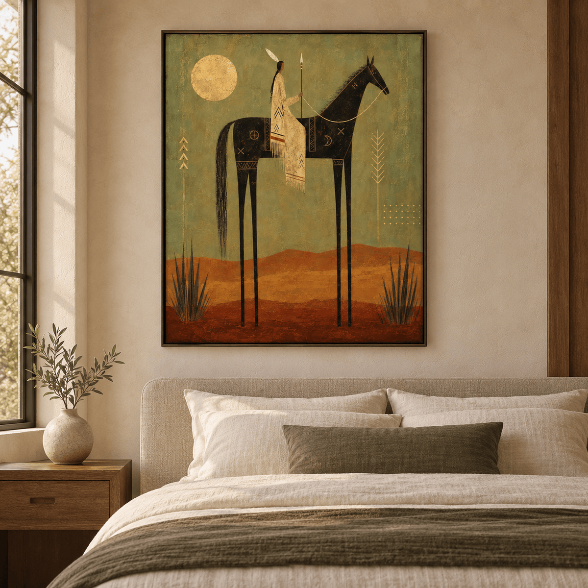 Folk Equestrian Wall Art #TO201