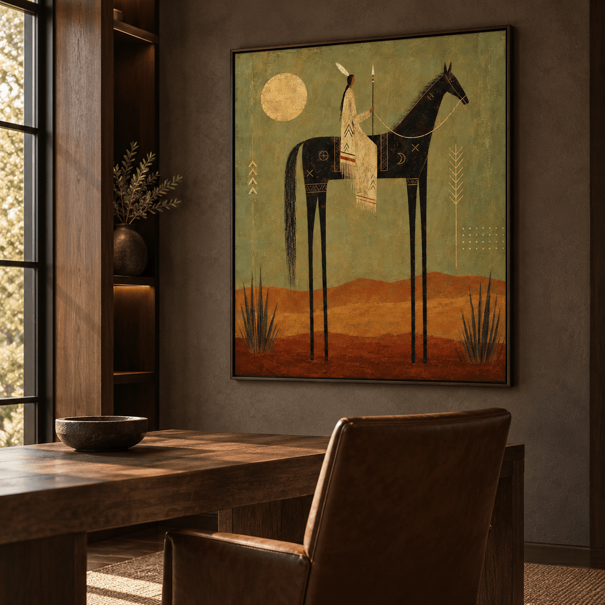 Folk Equestrian Wall Art #TO201
