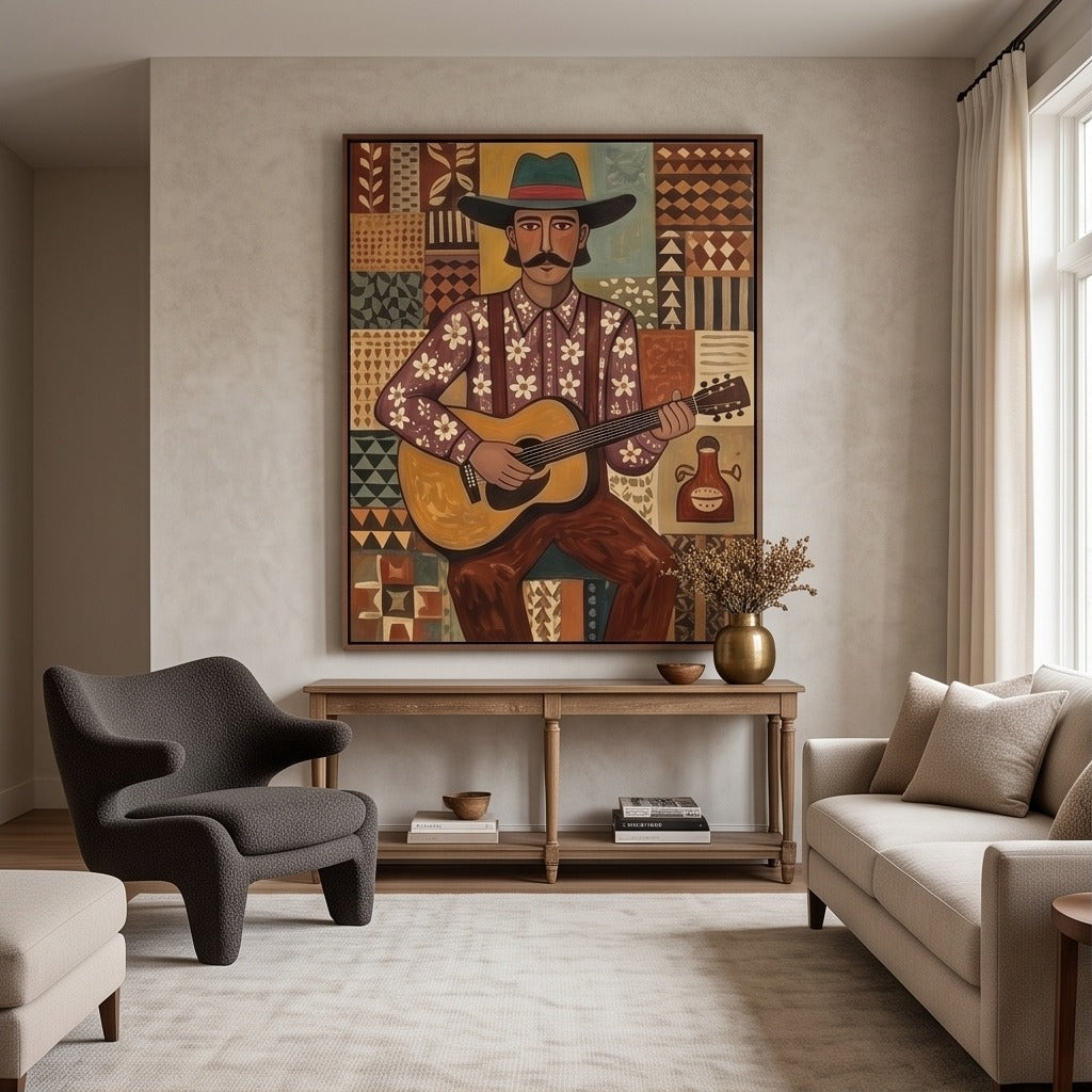 Folk Musician Wall Art #TO629