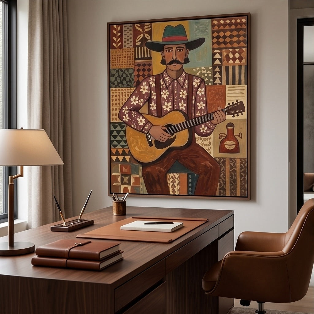 Folk Musician Wall Art #TO629