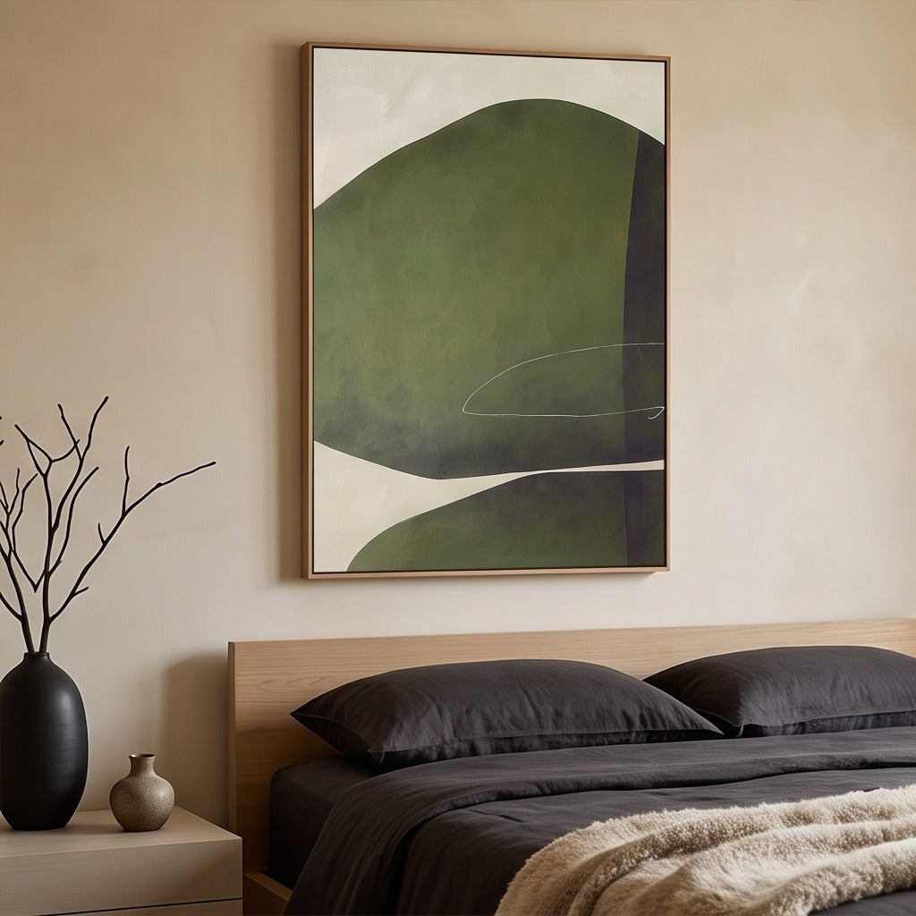 Green Abstract Wall Art #TO842