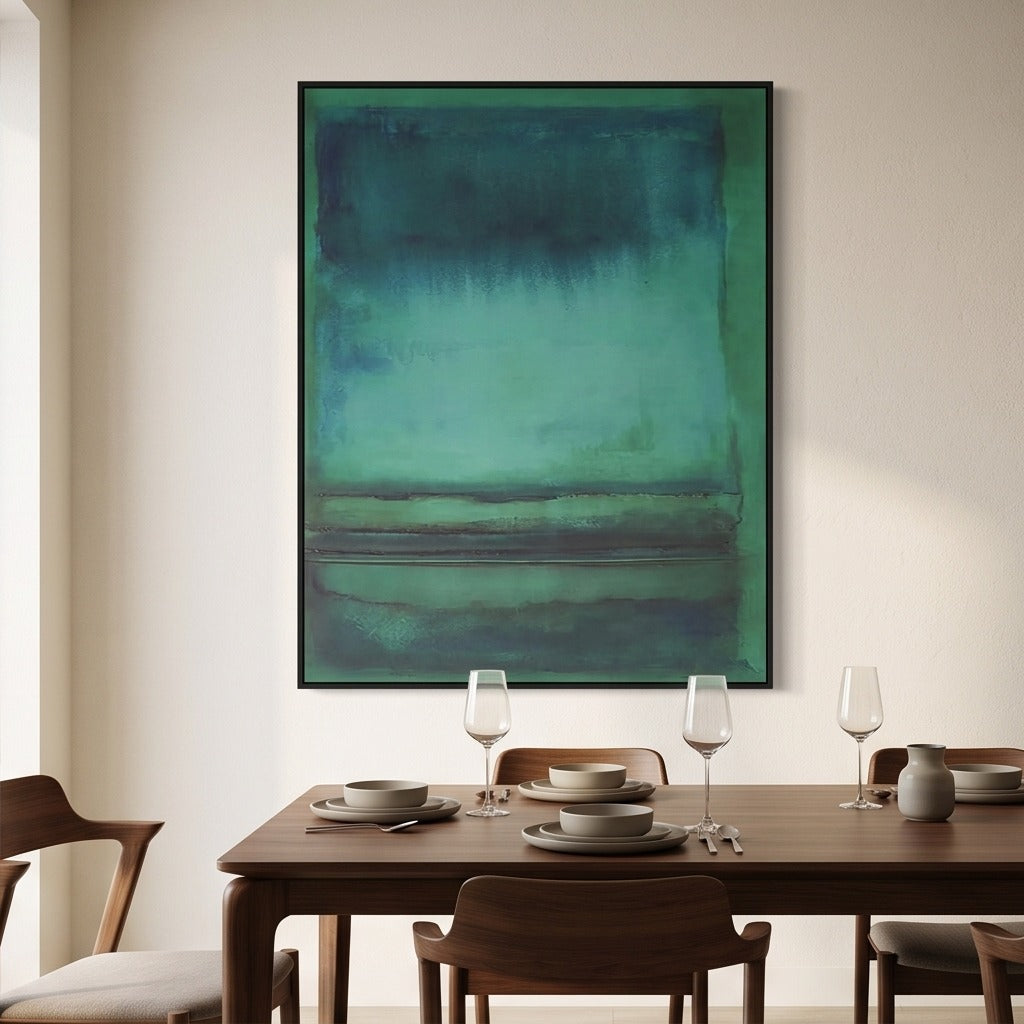 Green Abstract Wall Art #TO841