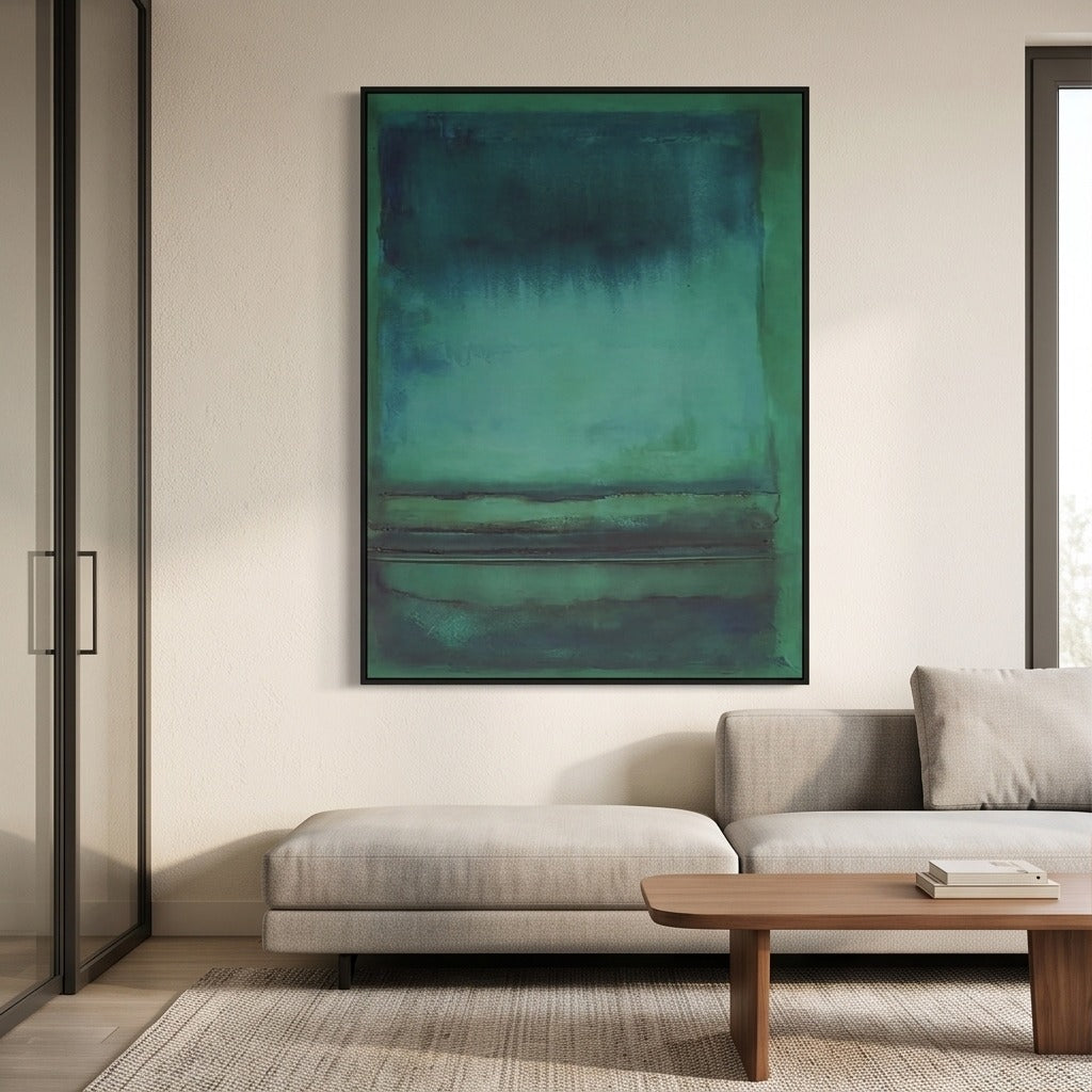 Green Abstract Wall Art #TO841