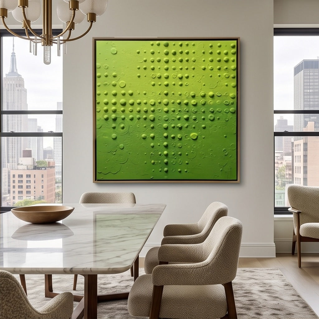 Green Sculptural Abstract Wall Art #TO887