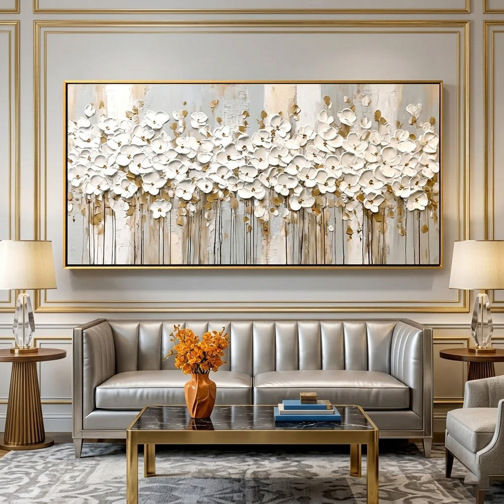 Textured Floral Wall Art #MT605