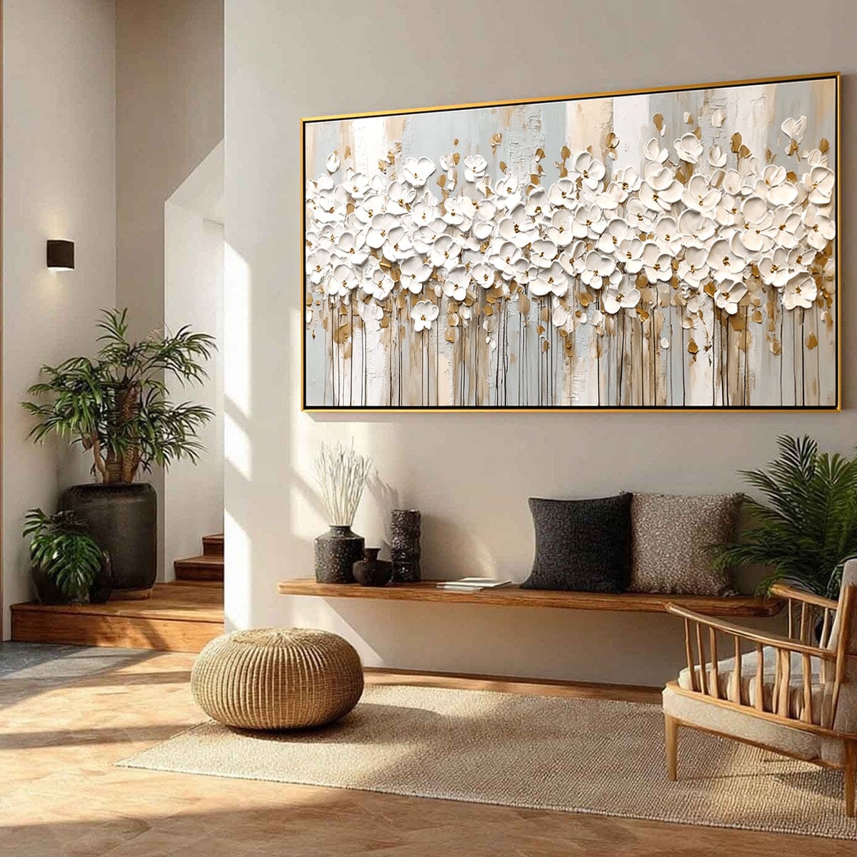 Textured Floral Wall Art #MT605