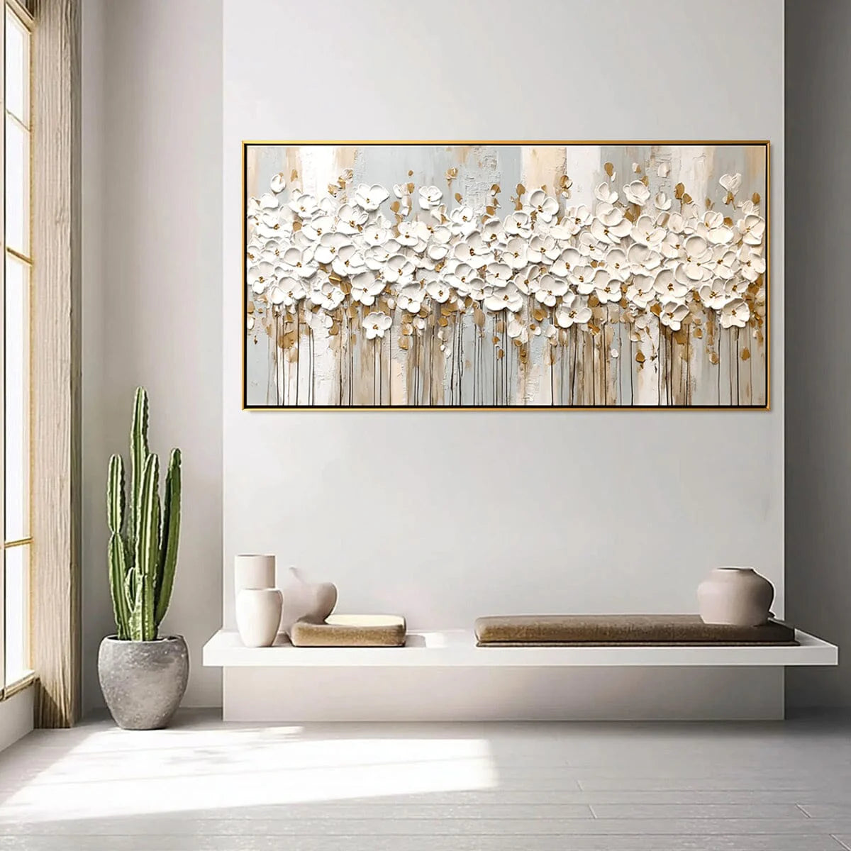Textured Floral Wall Art #MT605