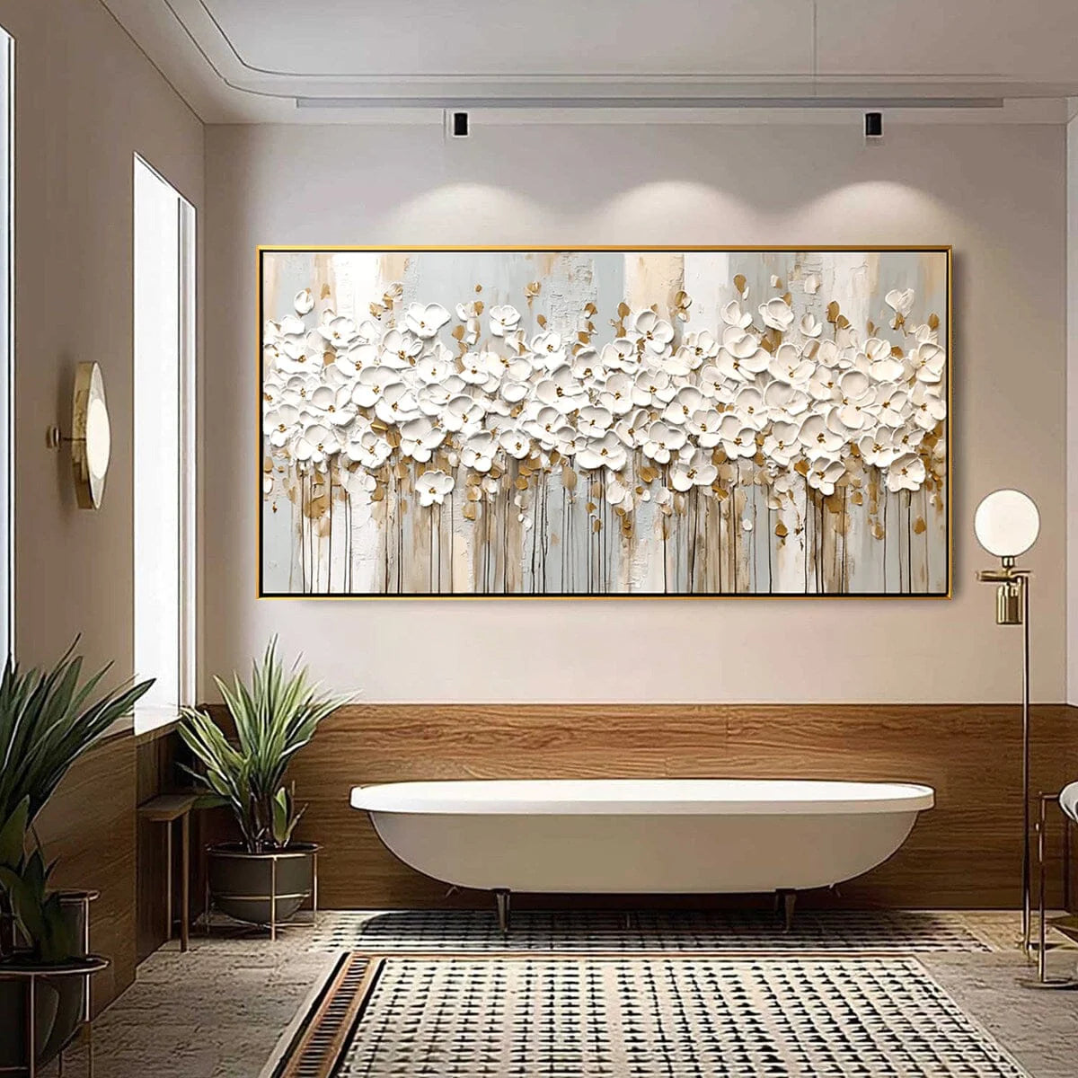 Textured Floral Wall Art #MT605