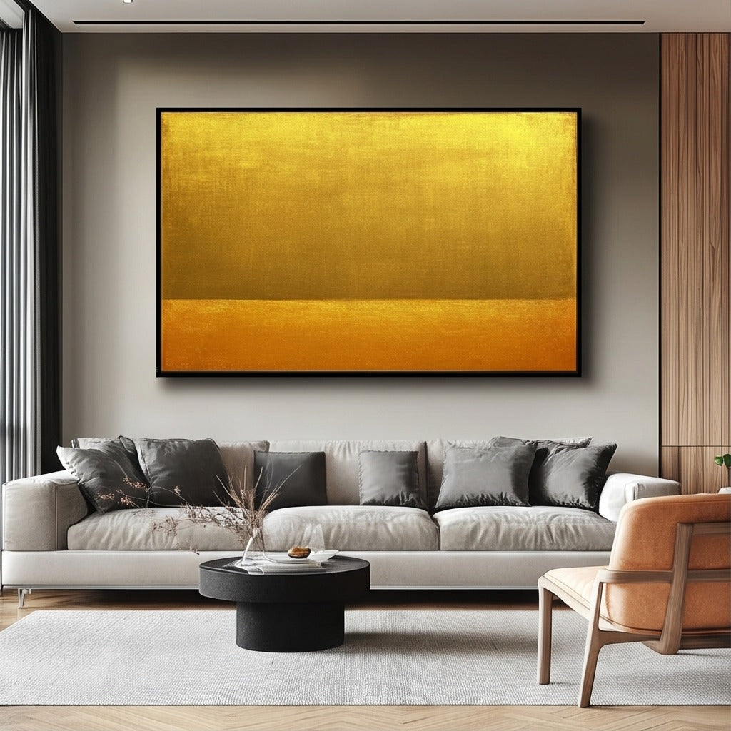 Minimalist Gold Abstract Wall Art #TO354