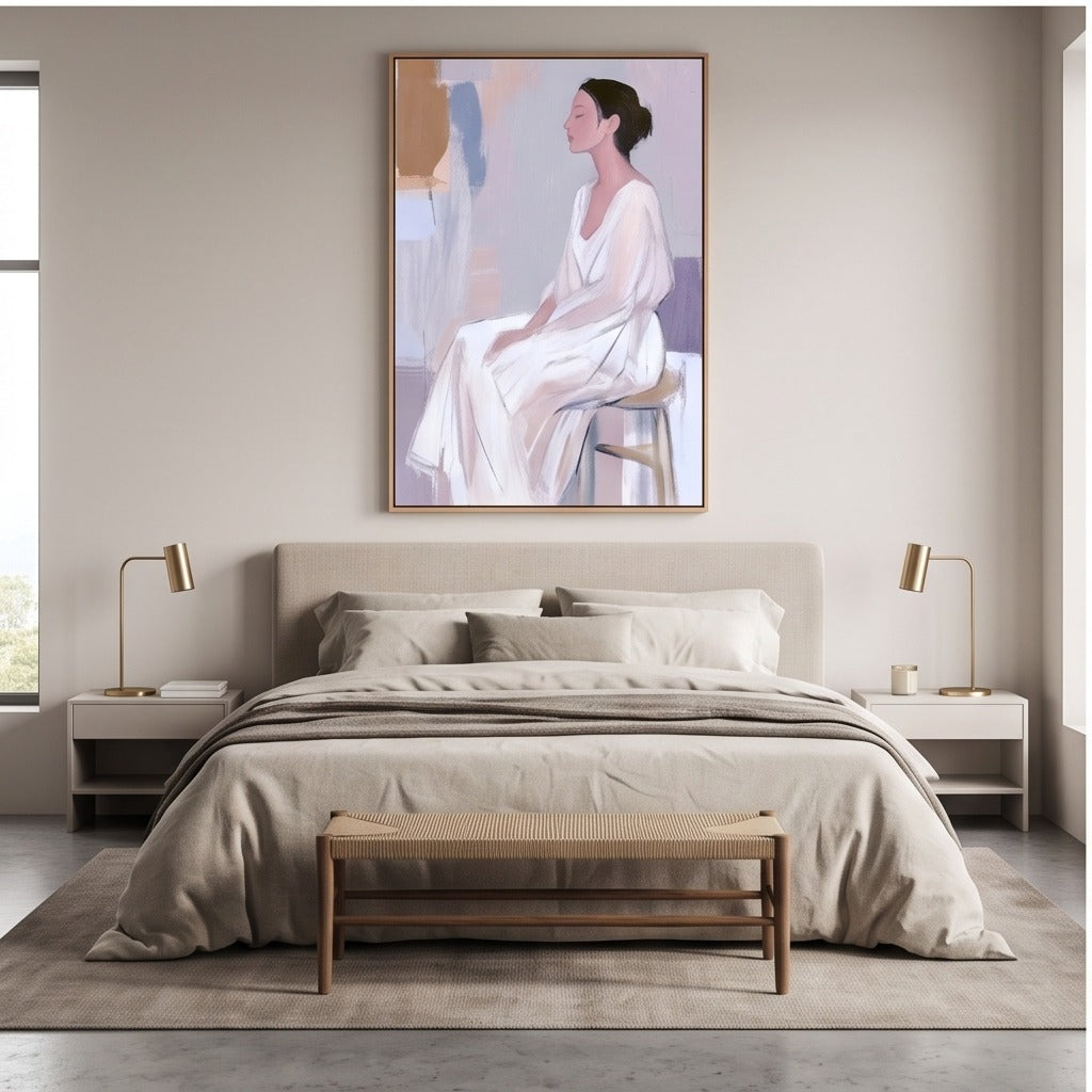 Minimalist Woman Portrait Wall Art #TO060