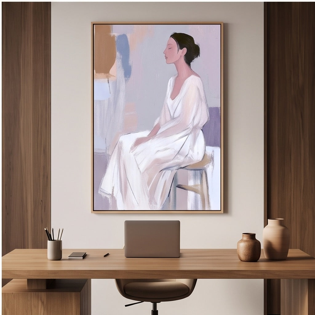 Minimalist Woman Portrait Wall Art #TO060