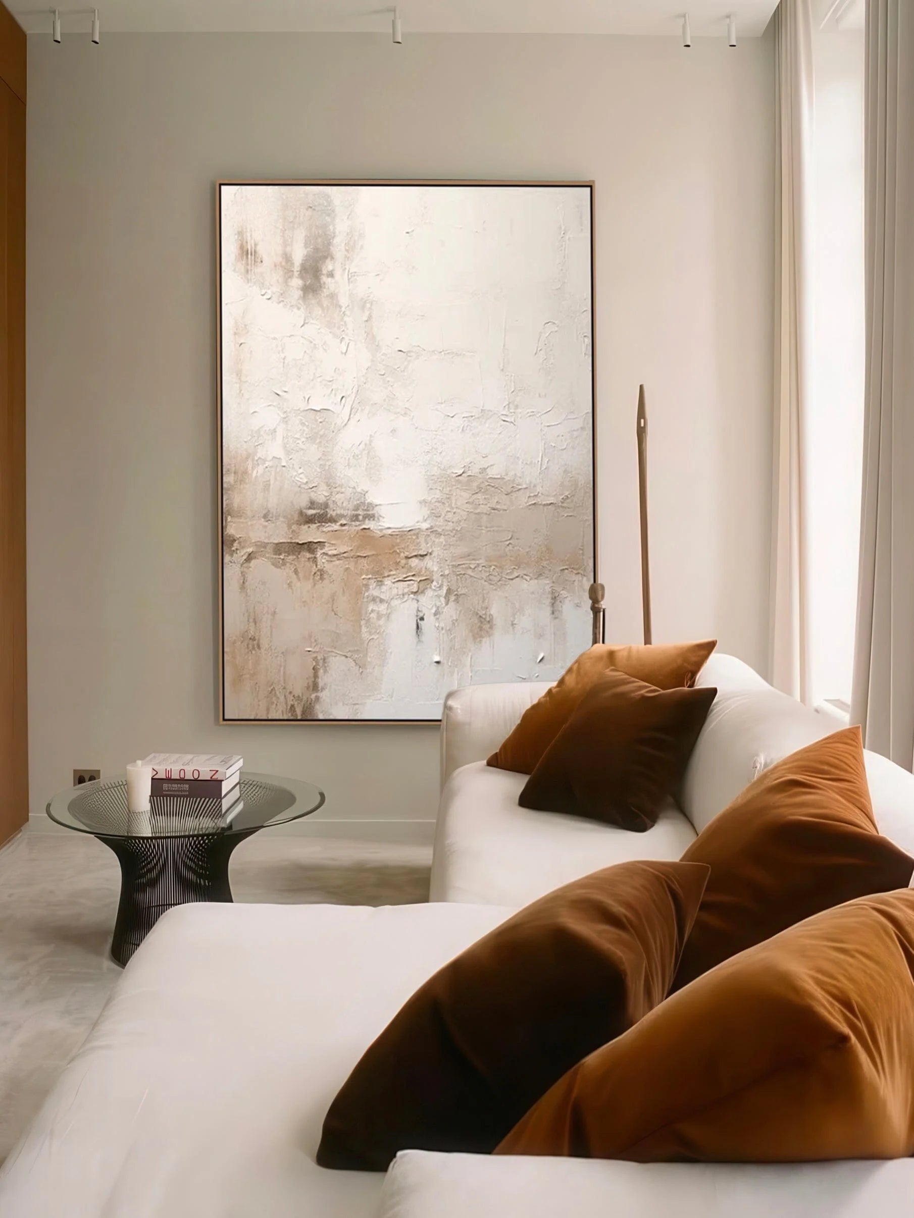 Textured Neutral Abstract Wall Art #MC614
