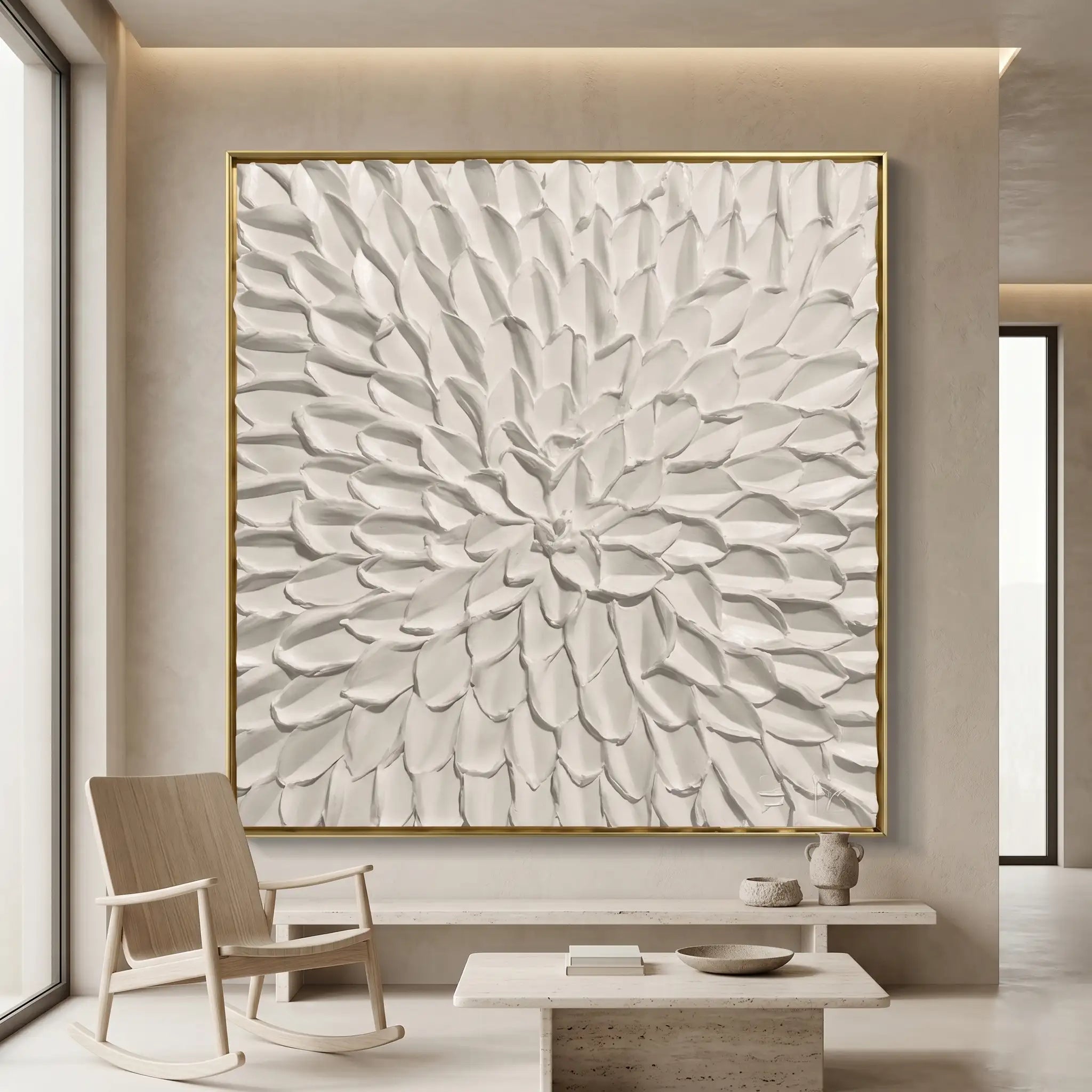 Minimalist Floral Texture Wall Art #MT034