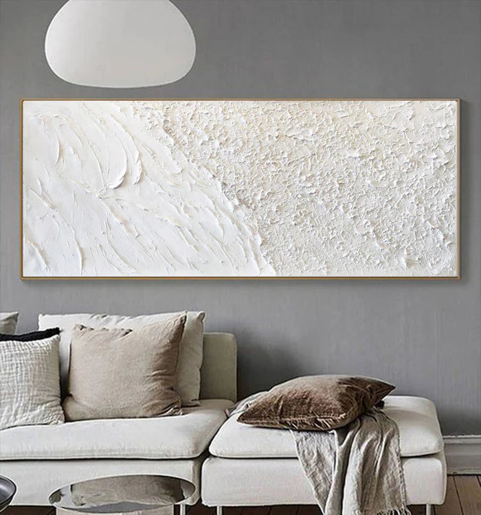 White Textured Art #TA134