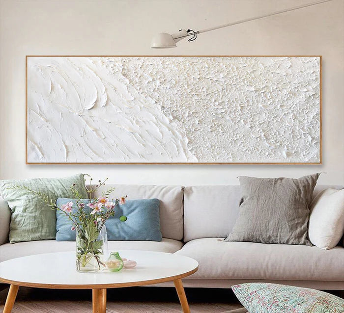 White Textured Art #TA134