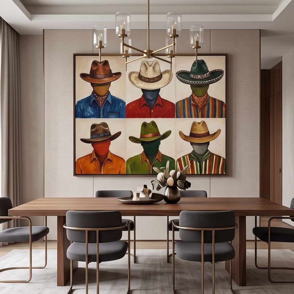 Modern Cowboy Figurative Wall Art #TO059