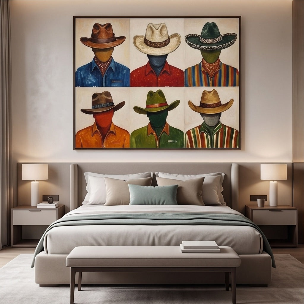 Modern Cowboy Figurative Wall Art #TO059