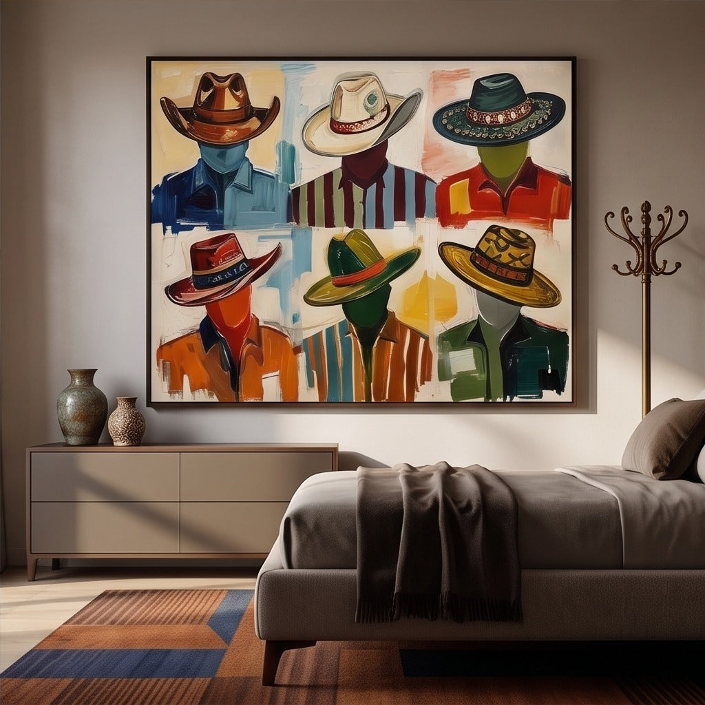 Modern Cowboy Figurative Wall Art #TO075