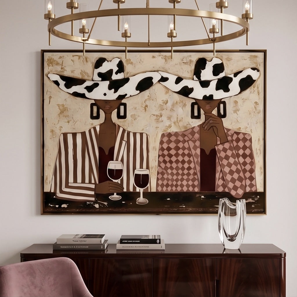 Modern Cowgirl Figurative Wall Art #TO084