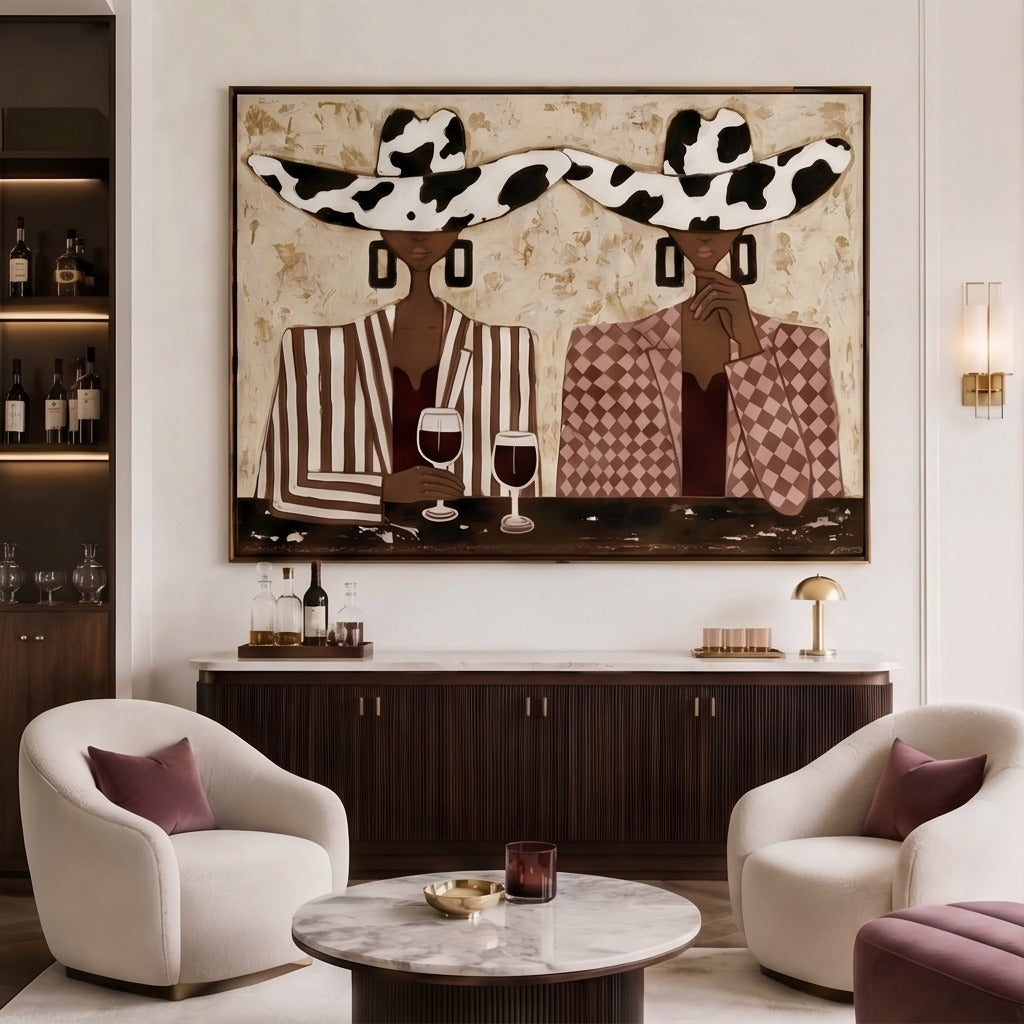 Modern Cowgirl Figurative Wall Art #TO084