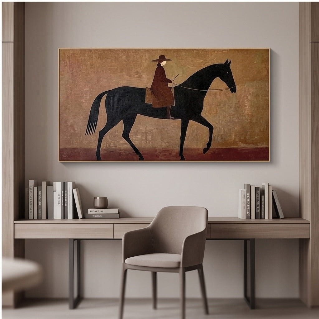 Modern Equestrian Horse Wall Art #TO061