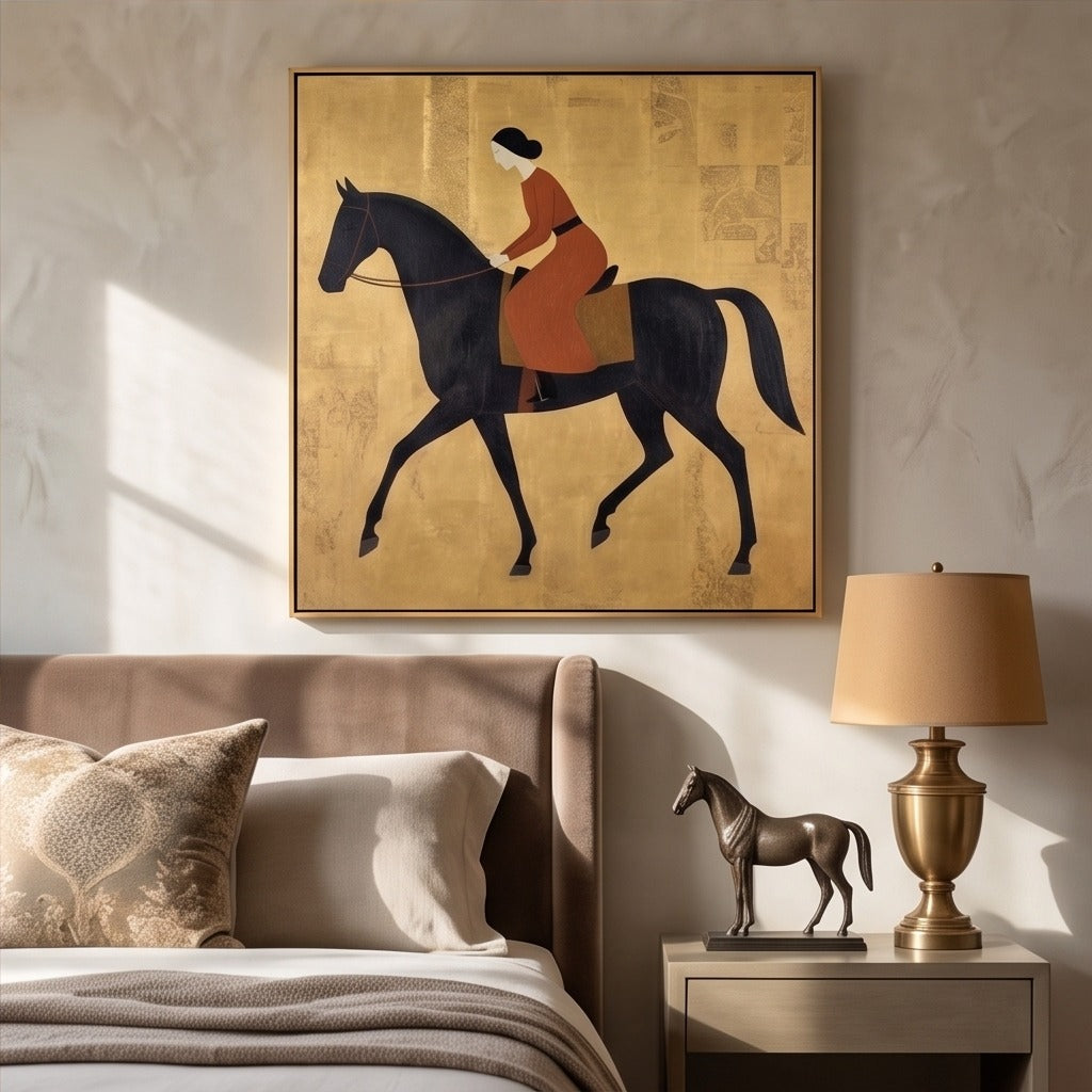 Modern Equestrian Horse Wall Art #TO053