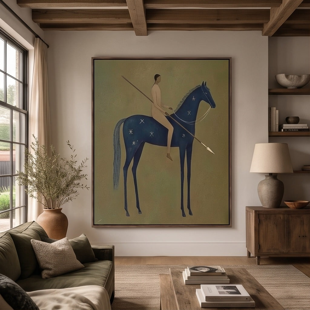 Modern Folk Horse Wall Art #TO756