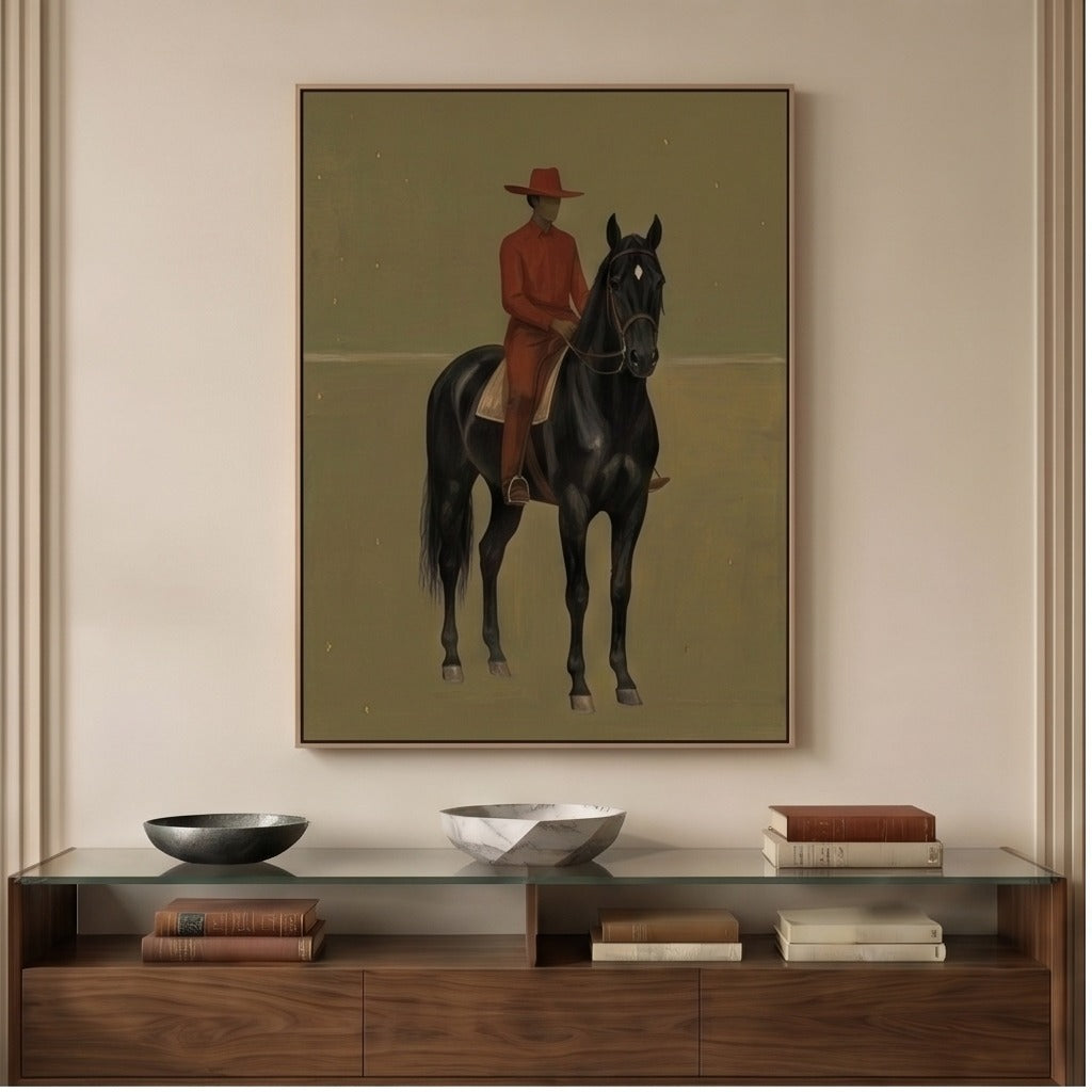 Modern Folk Horse Wall Art #TO720