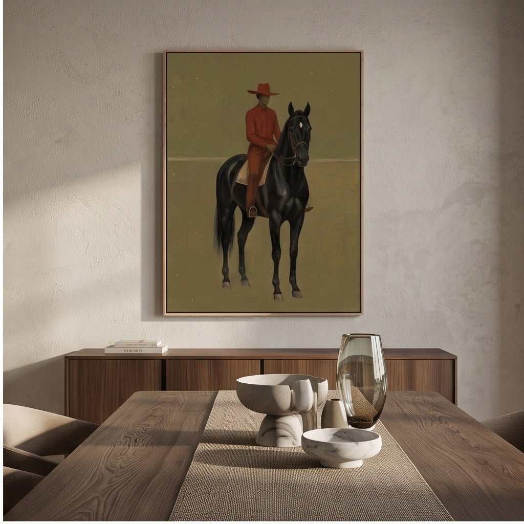 Modern Folk Horse Wall Art #TO720