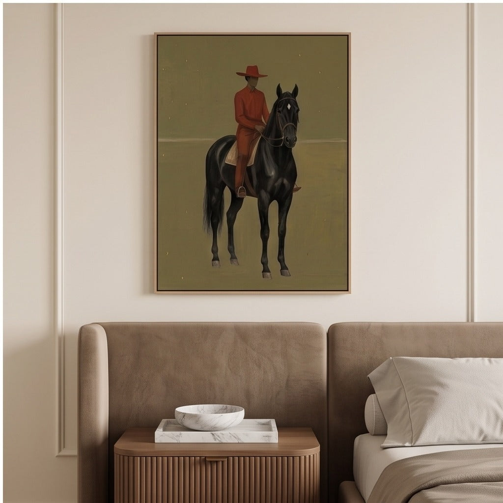 Modern Folk Horse Wall Art #TO720