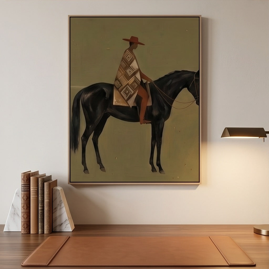 Modern Folk Horse Wall Art #TO714