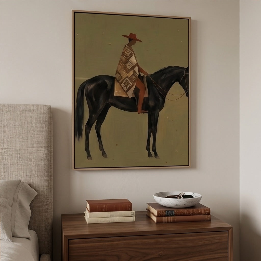 Modern Folk Horse Wall Art #TO714