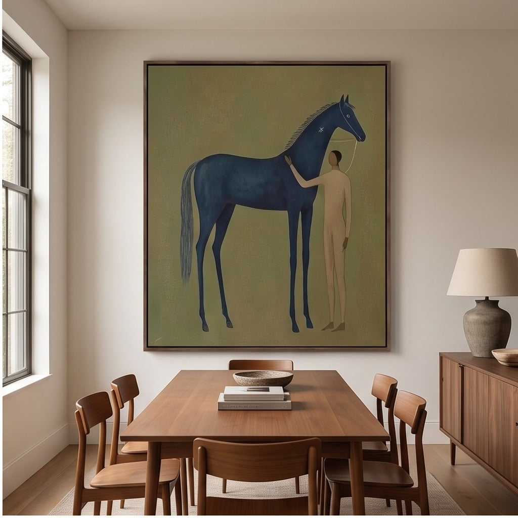 Modern Folk Horse Wall Art #TO709