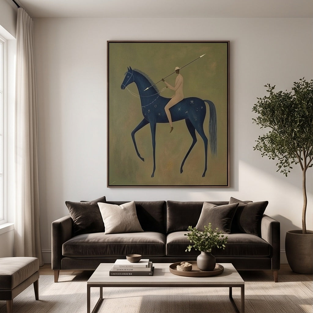 Modern Folk Horse Wall Art #TO708