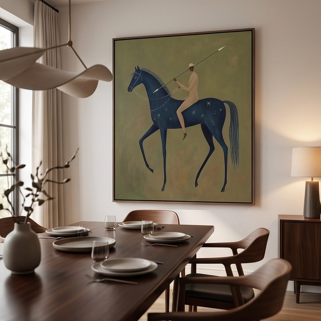Modern Folk Horse Wall Art #TO708