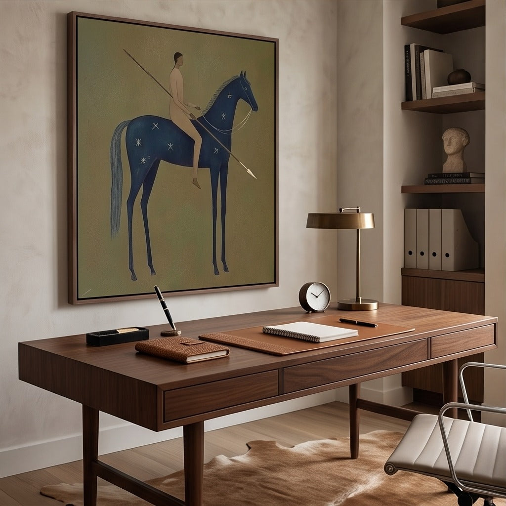 Modern Folk Horse Wall Art #TO756