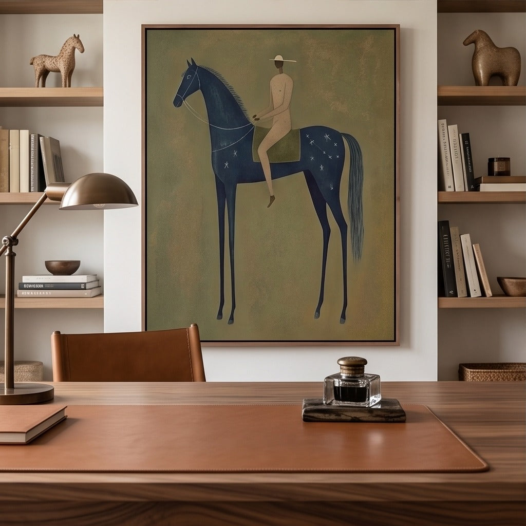 Modern Folk Horse Wall Art #TO751