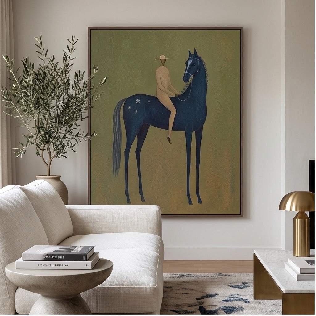 Modern Folk Horse Wall Art #TO748