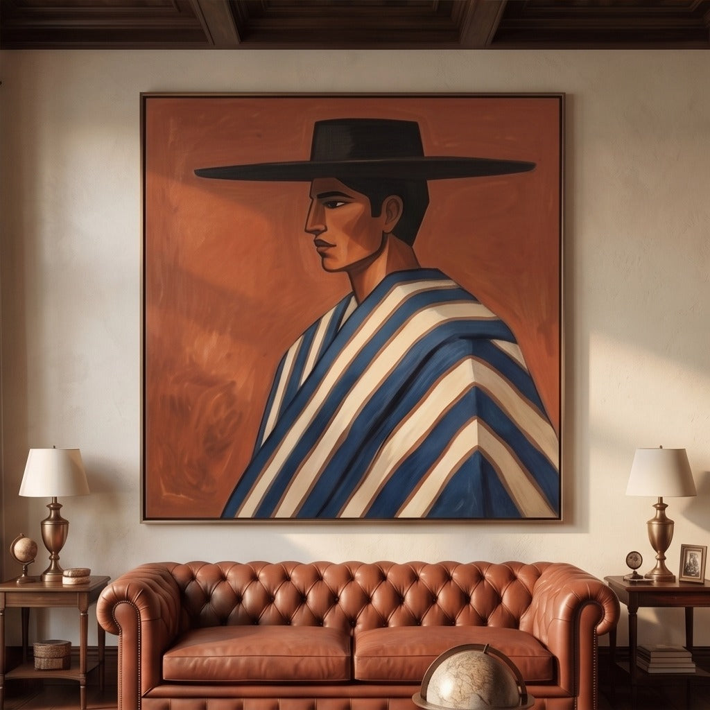 Modern Folk Portrait Wall Art #TO603