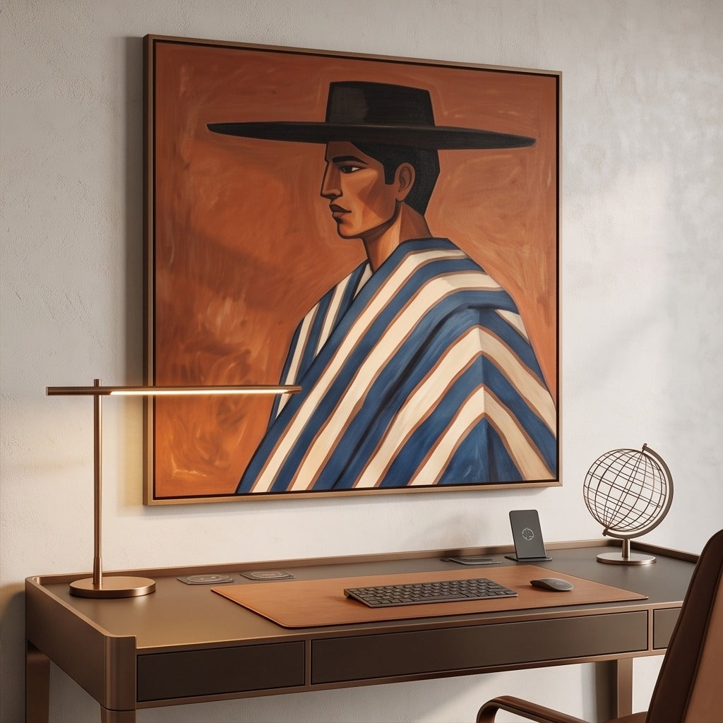 Modern Folk Portrait Wall Art #TO603