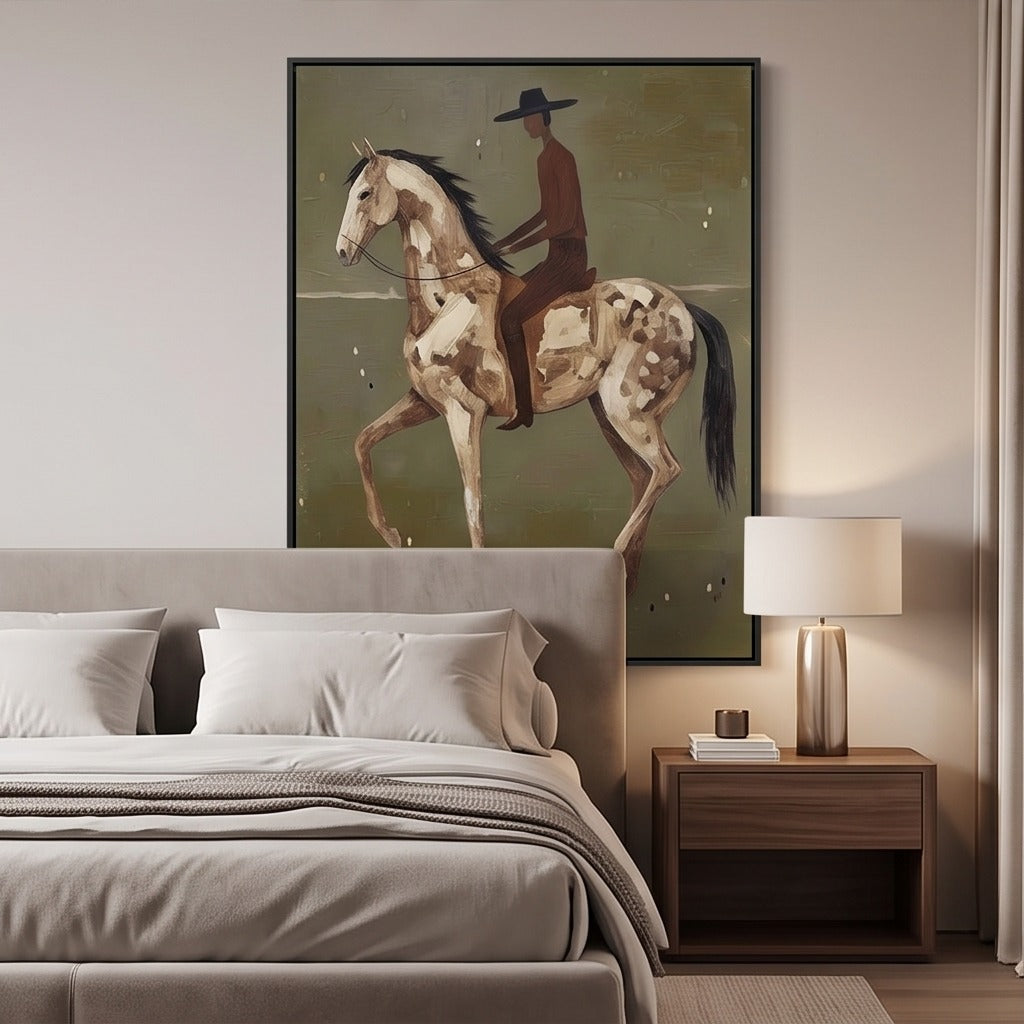 Modern Horse & Rider Wall Art #TO066