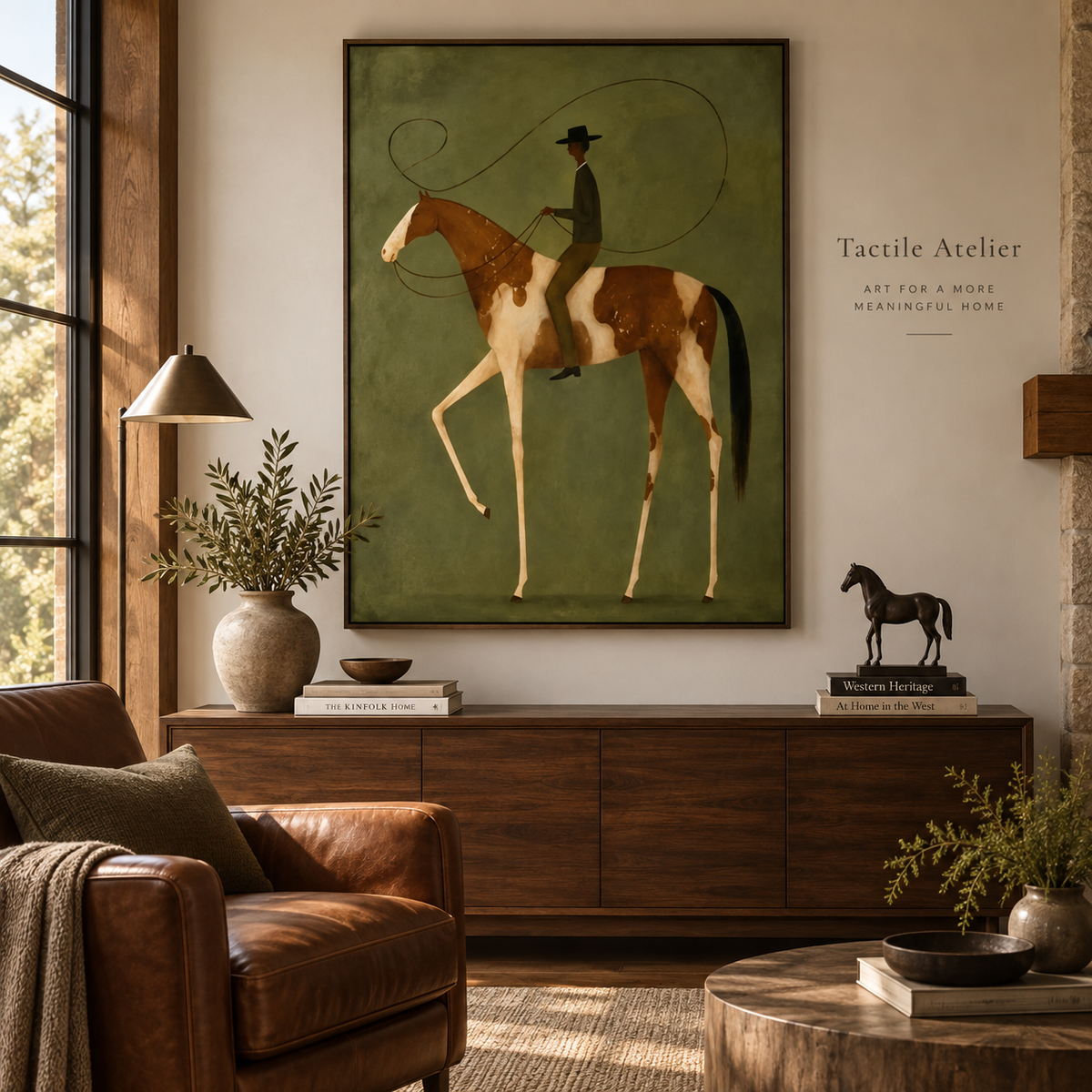 Modern Surreal Equestrian Wall Art #MT034