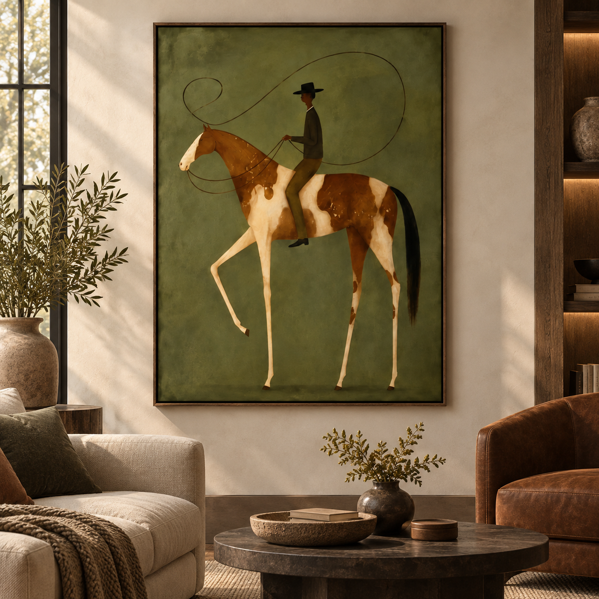 Modern Surreal Equestrian Wall Art #MT034