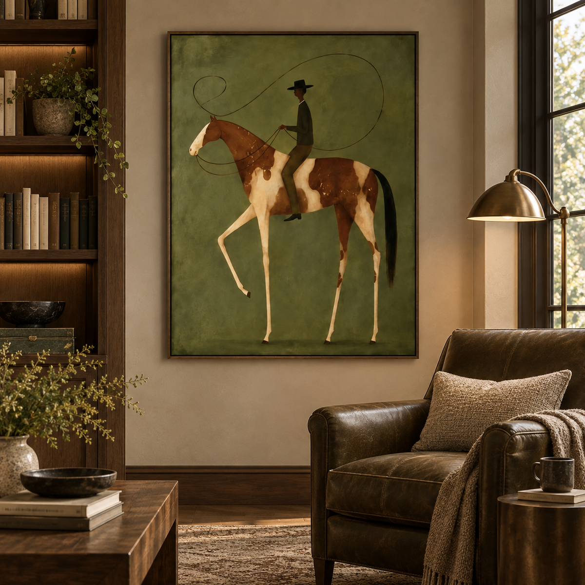 Modern Surreal Equestrian Wall Art #MT034